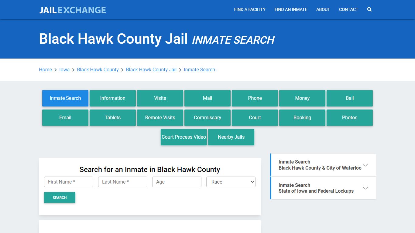 Black Hawk County Jail, IA Inmate Search: Roster & Mugshots